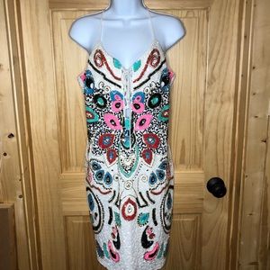 VENUS Sequined White Dress XL